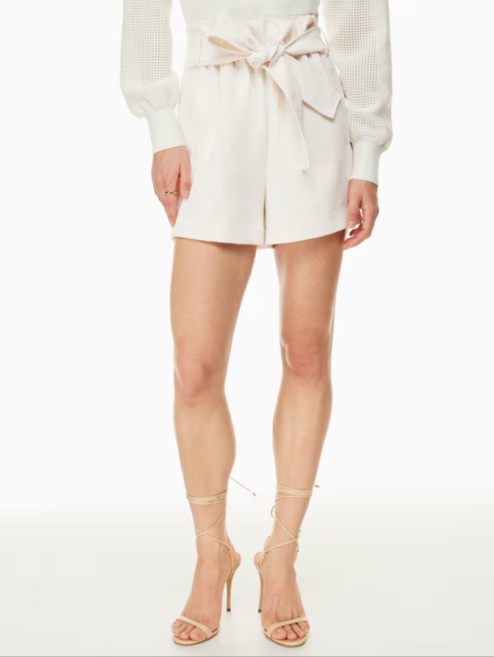 WILFRED Paperbag Short Light Birch Size 16 Aritzia